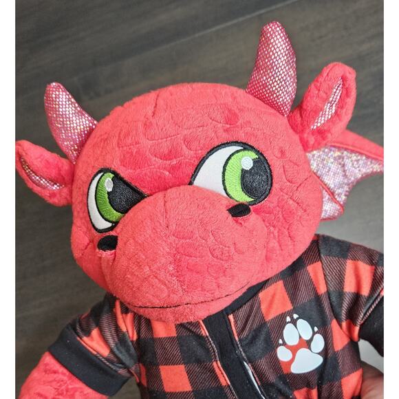 Build A Bear Workshop Red Dragon Great Wolf Lodge FLANNEL PAJAMAS 2021 - Picture 2 of 8